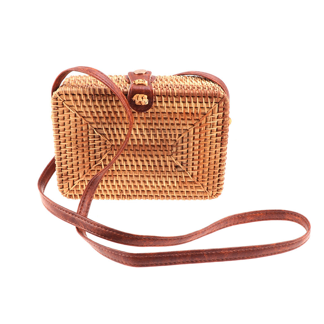 Rattan Square Bag - Freyja