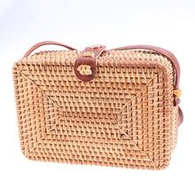 Load image into Gallery viewer, Rattan Square Bag - Freyja
