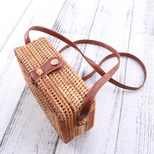 Load image into Gallery viewer, Rattan Square Bag - Freyja