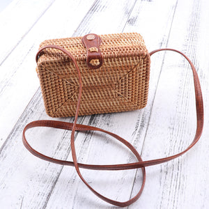 Rattan Square Bag - Freyja