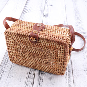 Rattan Square Bag - Freyja