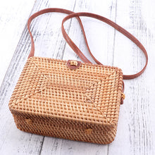 Load image into Gallery viewer, Rattan Square Bag - Freyja