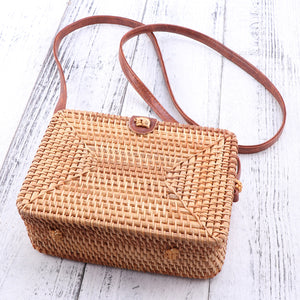 Rattan Square Bag - Freyja